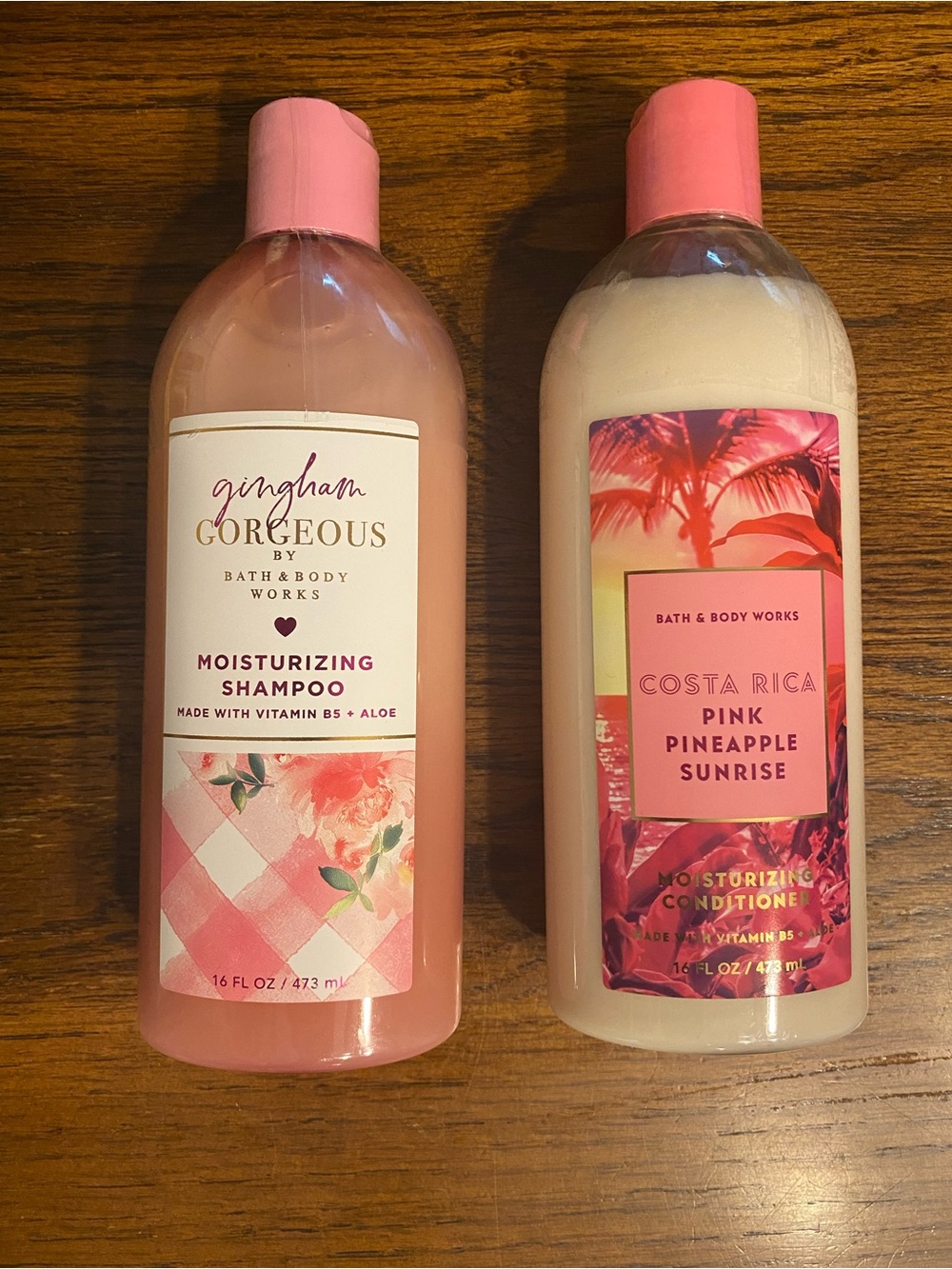 NWT BBW Gingham Gorgeous Shampoo & Pink Pineapple Conditioner Set